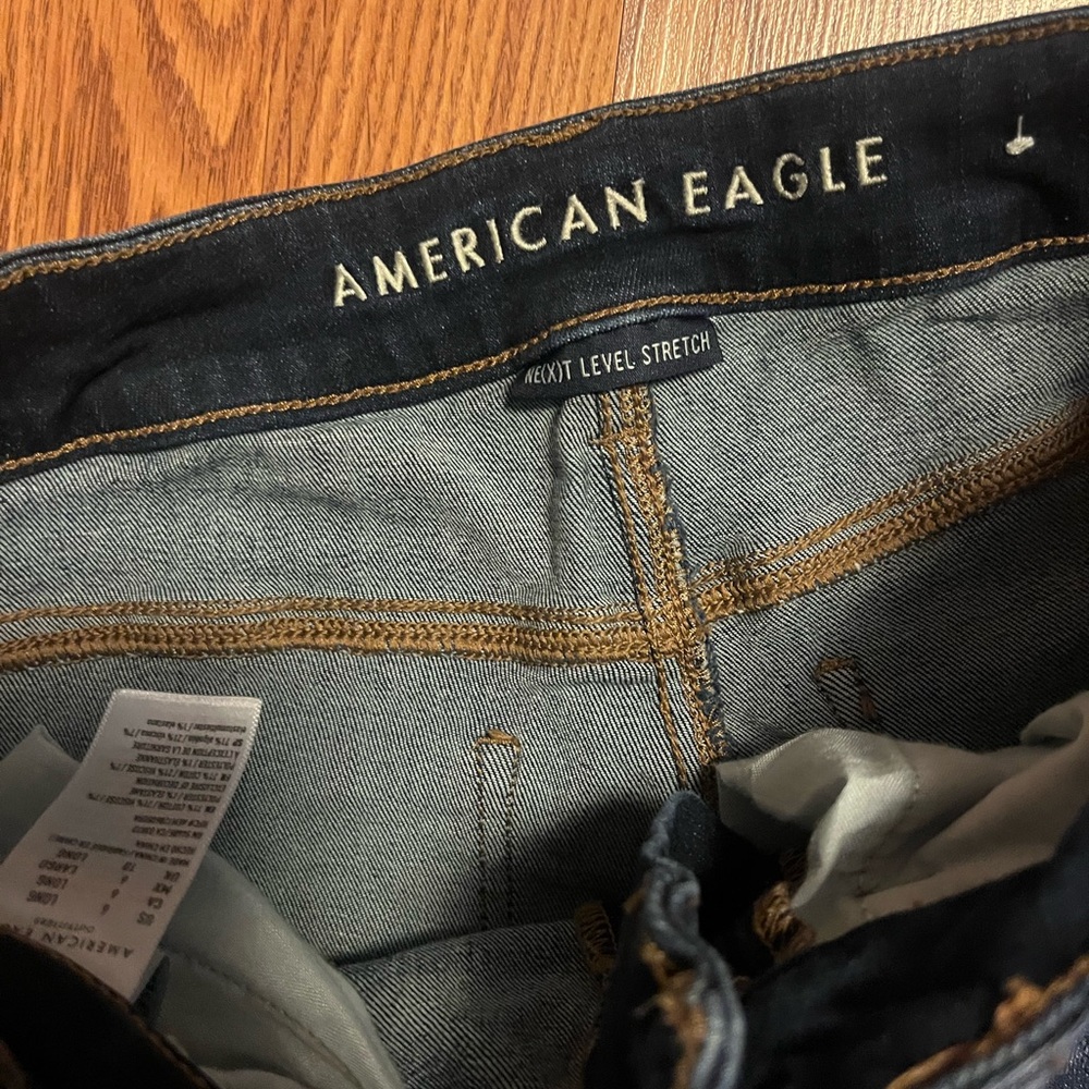 American Eagle Outfitters Blue Skinny Jeans Classic Denim - Picture 2 of 3